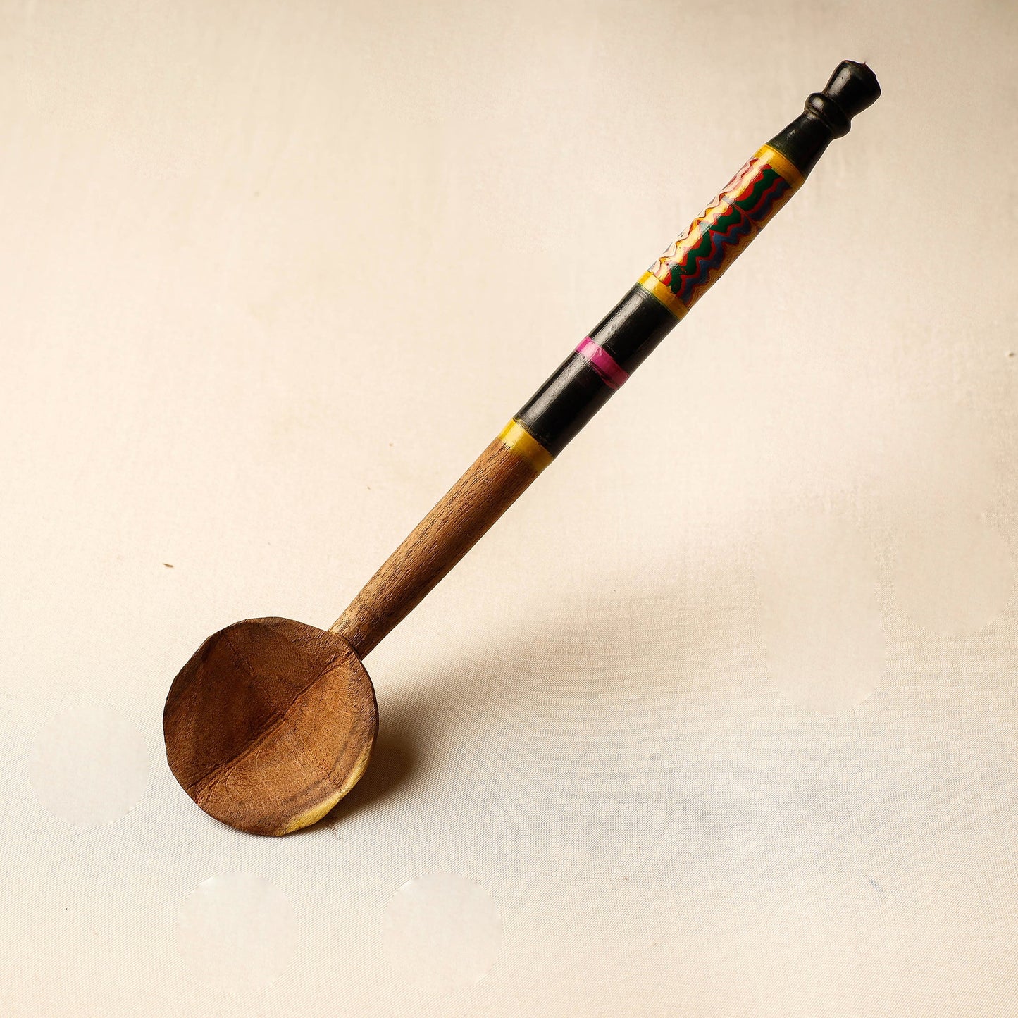 Buy Handmade Lacquered Wooden Ladle Spoon 