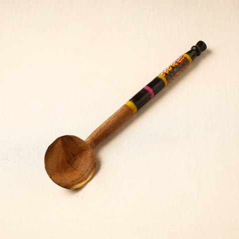 Buy Handmade Lacquered Wooden Ladle Spoon 