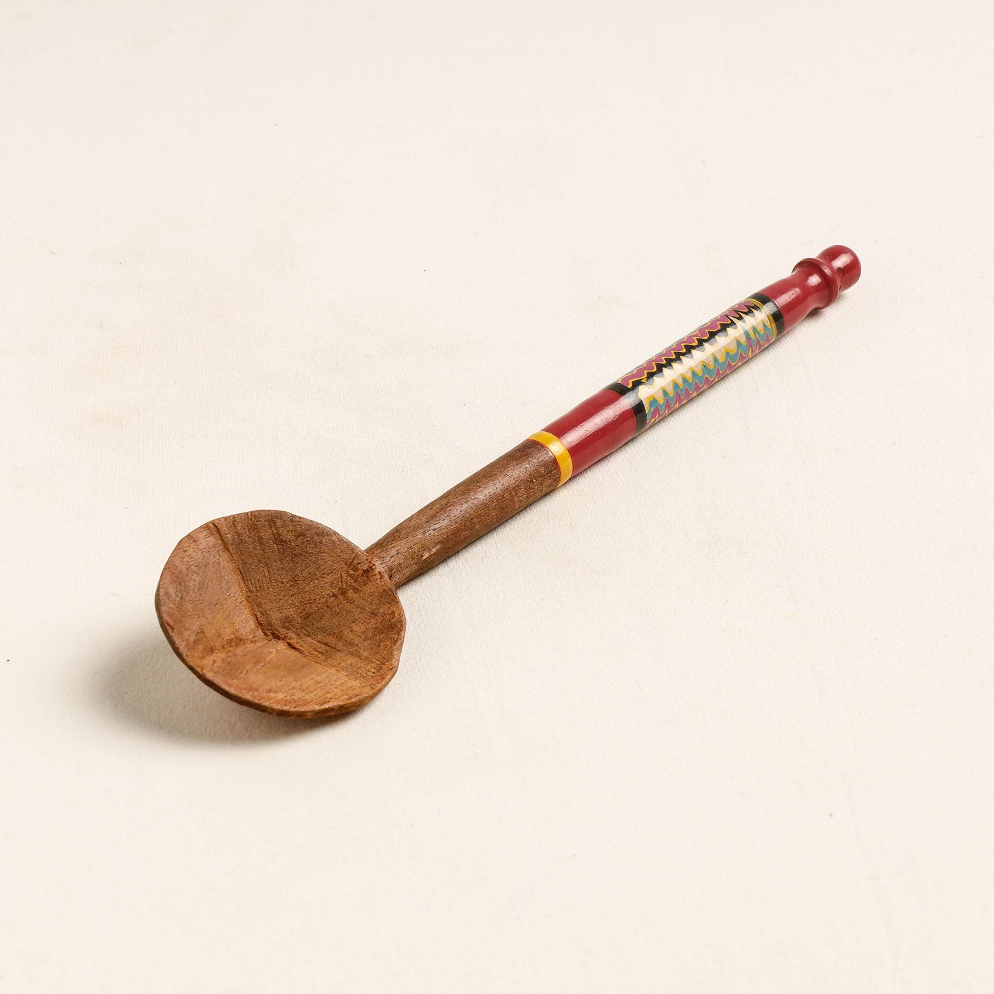 Buy Handmade Lacquered Wooden Ladle Spoon 