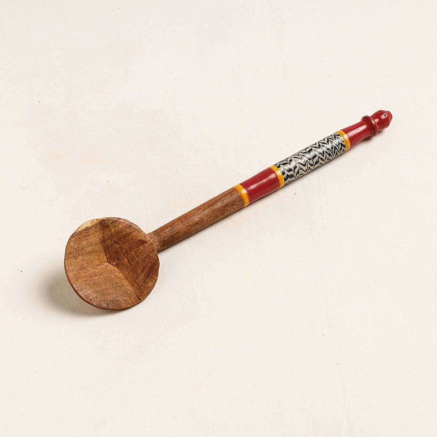 Buy Handmade Lacquered Wooden Ladle Spoon 