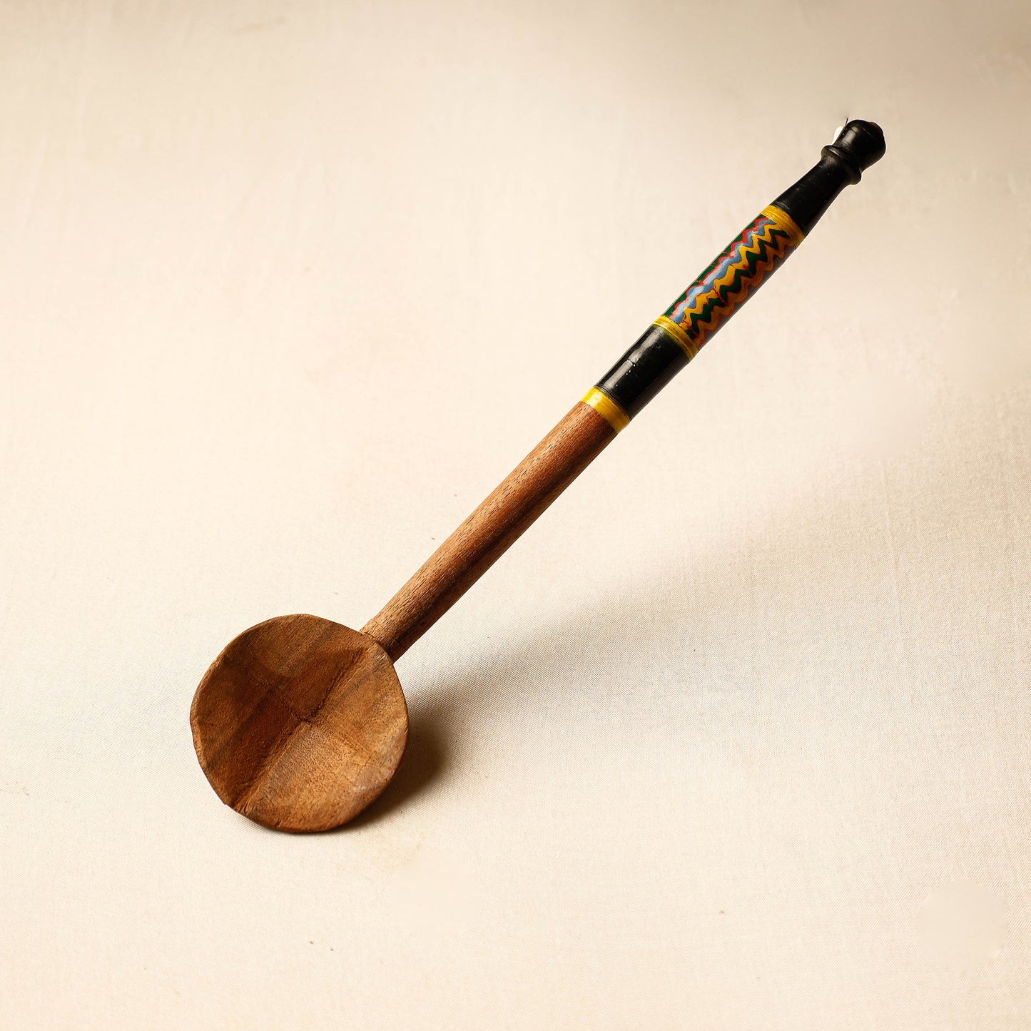 Buy Handmade Lacquered Wooden Ladle Spoon 