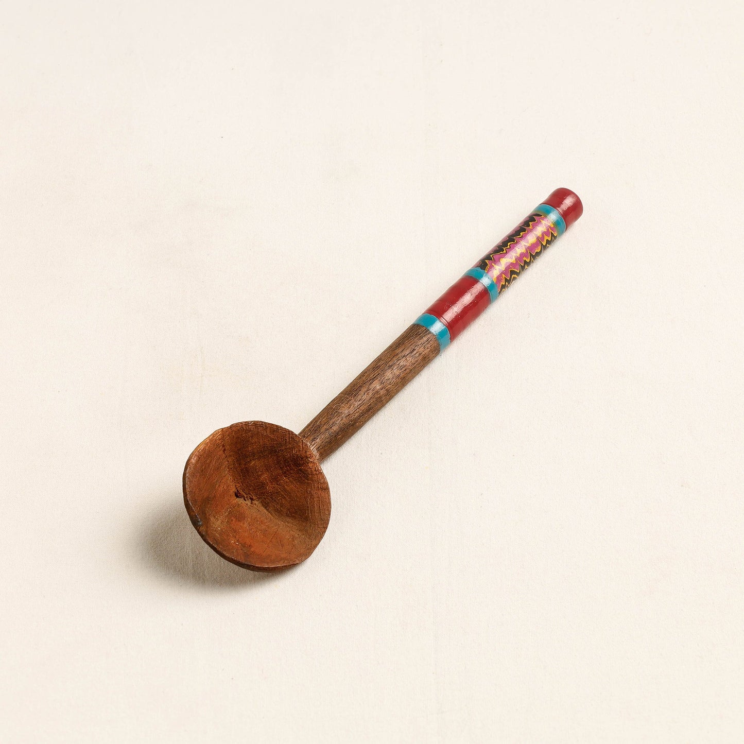 Buy Handmade Lacquered Wooden Ladle Spoon 