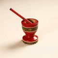  Handmade Lacquered Wooden Mortar & Pestle Set - Small 