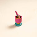  Handmade Lacquered Wooden Mortar & Pestle Set - Small 
