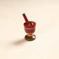  Handmade Lacquered Wooden Mortar & Pestle Set - Small 