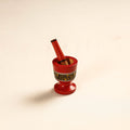  Handmade Lacquered Wooden Mortar & Pestle Set - Small 