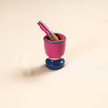  Handmade Lacquered Wooden Mortar & Pestle Set - Small 
