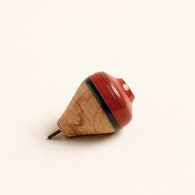  Handmade Lacquered Wooden Spinning Top - Lattu 