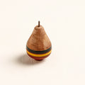  Handmade Lacquered Wooden Spinning Top - Lattu 
