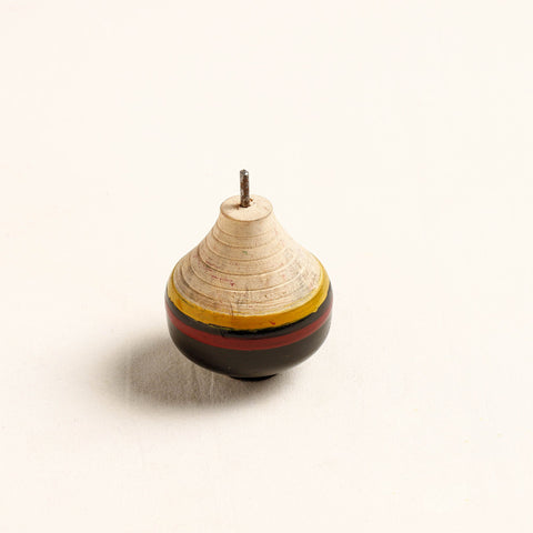  Handmade Lacquered Wooden Spinning Top - Lattu 