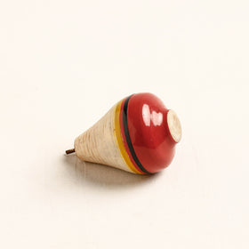  Handmade Lacquered Wooden Spinning Top - Lattu 