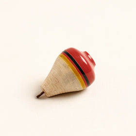 Handmade Lacquered Wooden Spinning Top - Lattu 