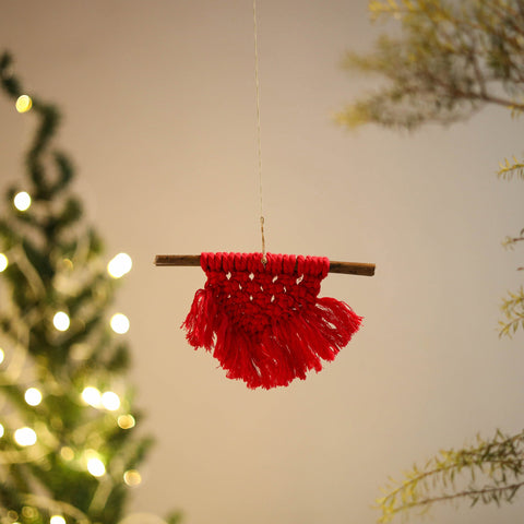  Handmade Macrame Christmas Decor Ornament
