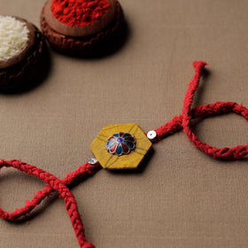  Handmade Meenakari Braided Rakhi 02 