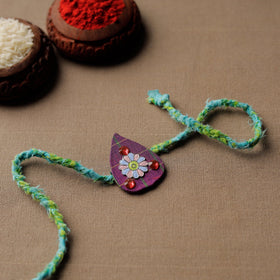  Handmade Meenakari Braided Rakhi 12 