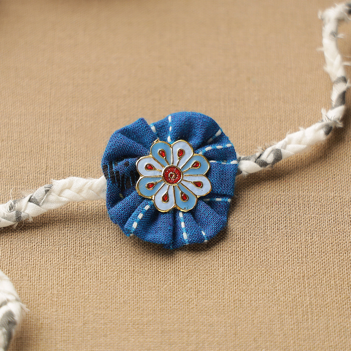  Handmade Meenakari Braided Rakhi 12 