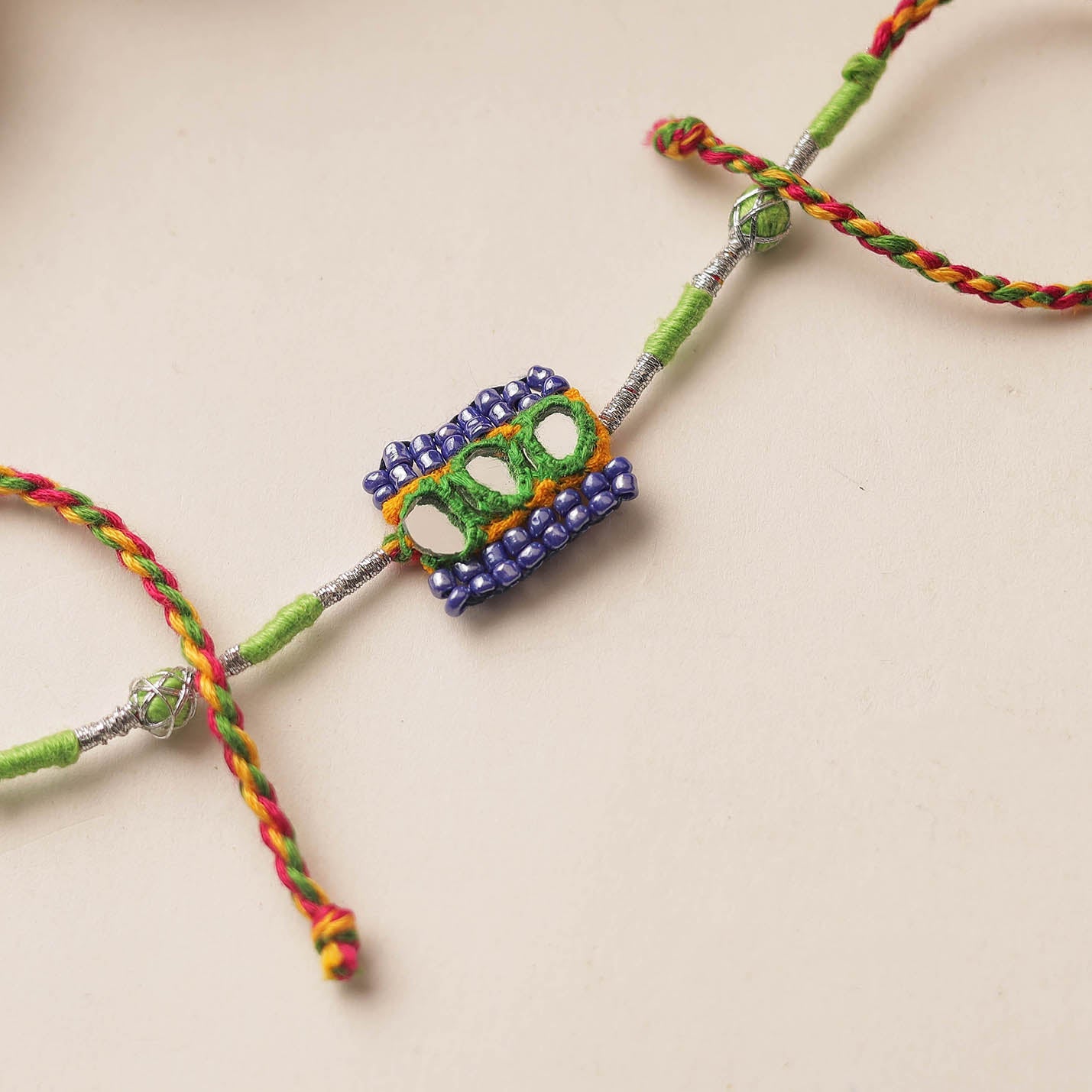  Handmade Mirror & Beadwork Rakhi 40 