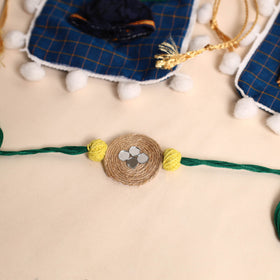  Handmade Bead Work Jute Rakhi (Set of 2)