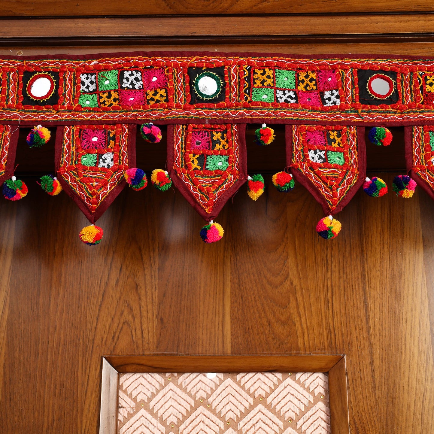  Handmade Mirror Work Kutch Embroidery Toran 