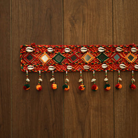 Handmade mirror work kutch embroidery toran 08 - handcrafted