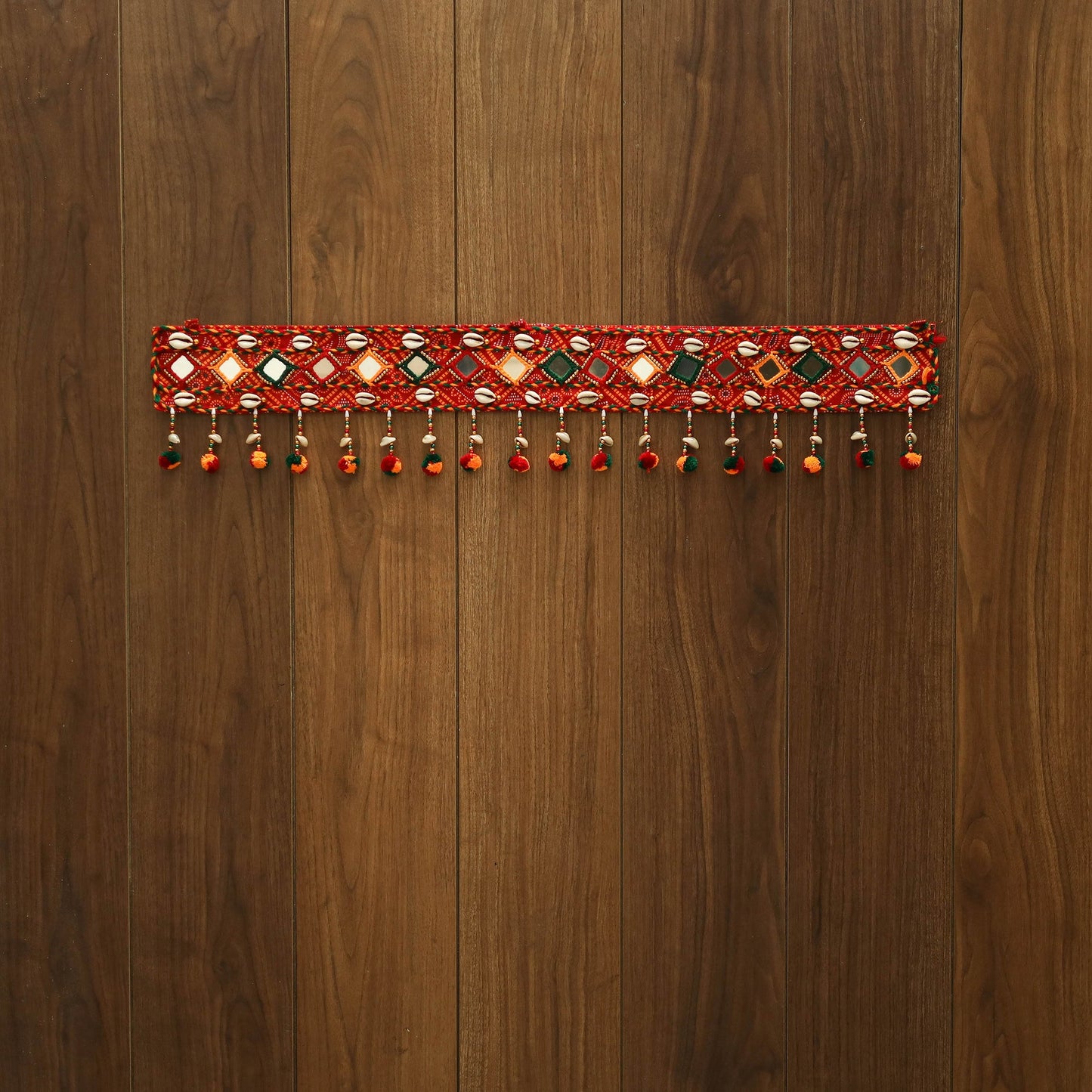 Handmade mirror work kutch embroidery toran 08 - handcrafted