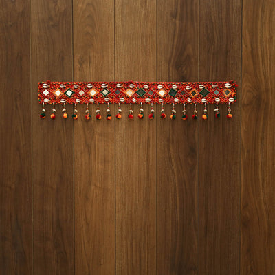 Handmade mirror work kutch embroidery toran 08 - handcrafted