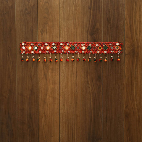 Handmade mirror work kutch embroidery toran 08 - handcrafted