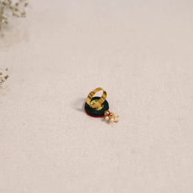 Handmade mirror work ring 70 - handcrafted