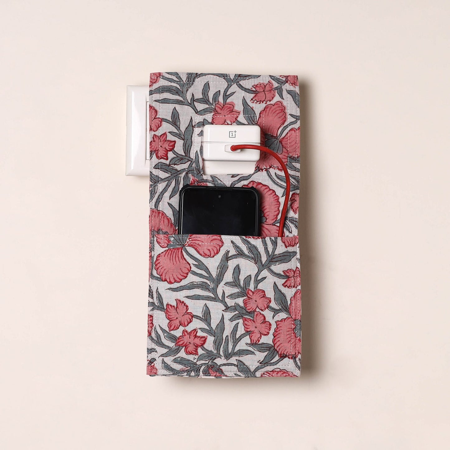 Handmade mobile charging holder 02 - handcrafted