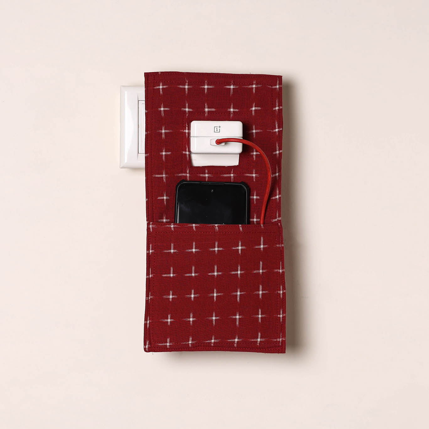 Handmade mobile charging holder 03 - handcrafted