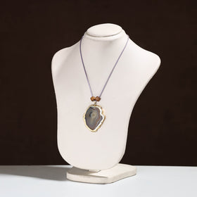  Handmade Natural Gemstone Bezel Pendent