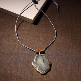  Handmade Natural Gemstone Bezel Pendent