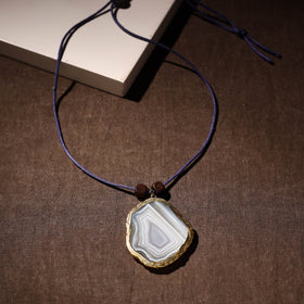  Handmade Natural Gemstone Bezel Pendent