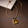 Handmade Natural Gemstone Bezel Pendent