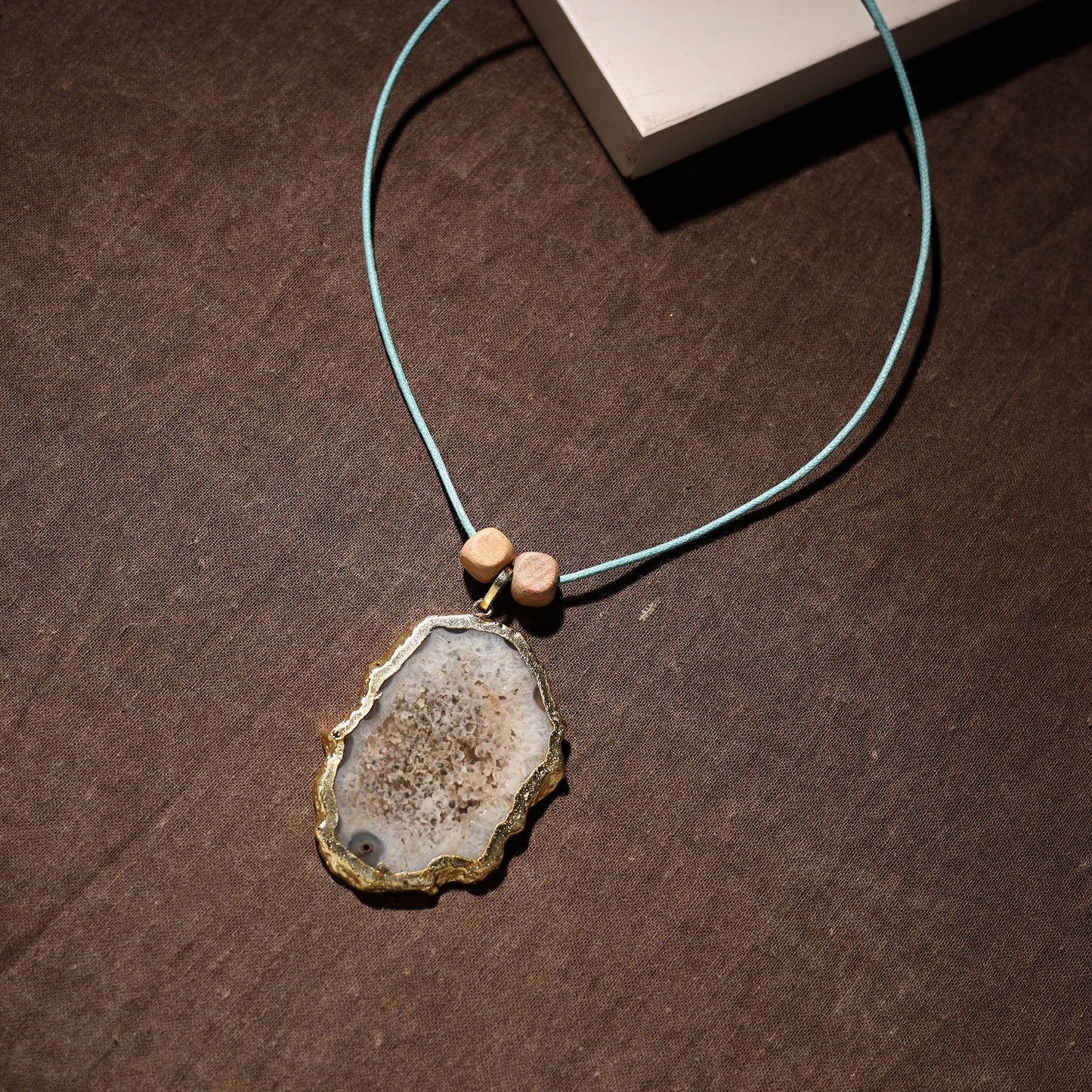  Handmade Natural Gemstone Bezel Pendent