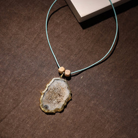  Handmade Natural Gemstone Bezel Pendent