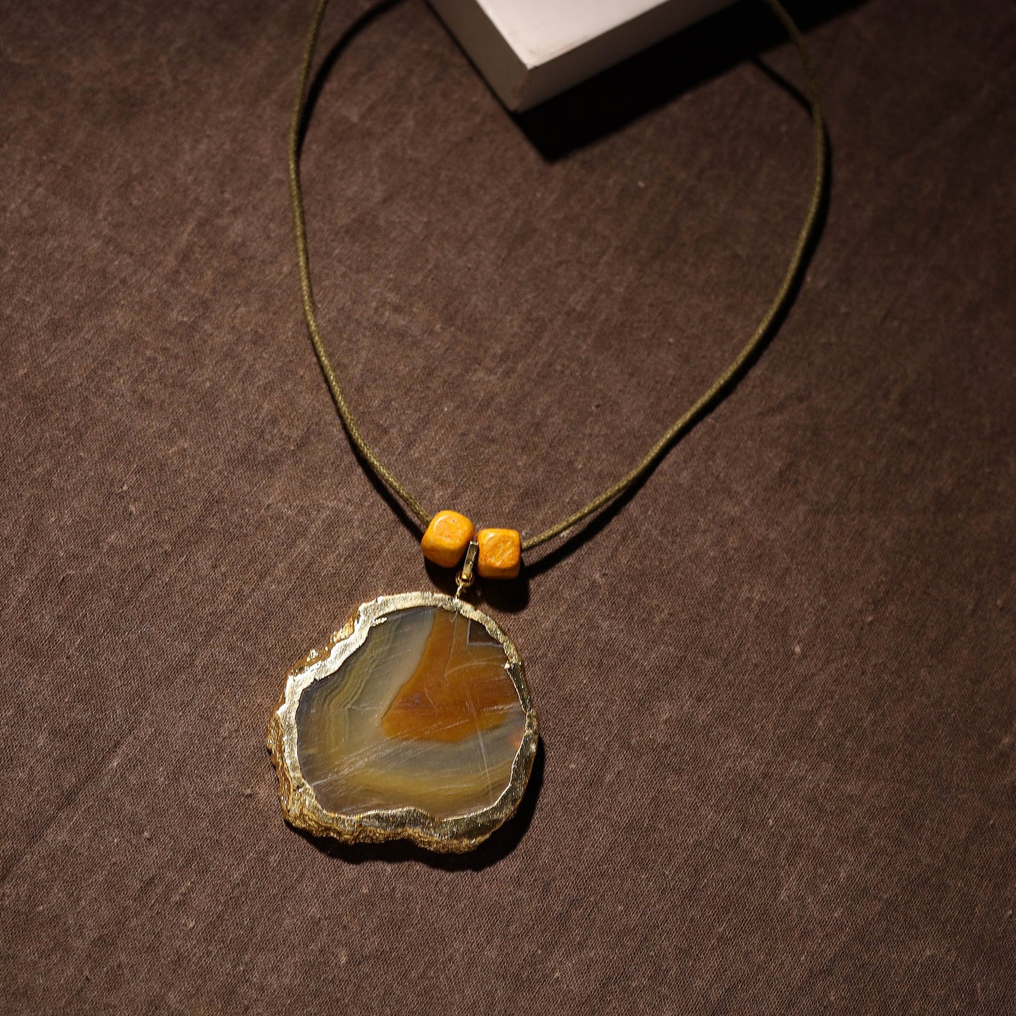  Handmade Natural Gemstone Bezel Pendent
