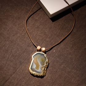  Handmade Natural Gemstone Bezel Pendent