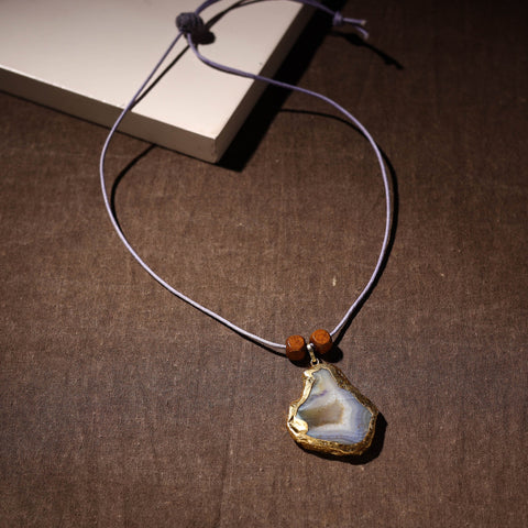  Handmade Natural Gemstone Bezel Pendent