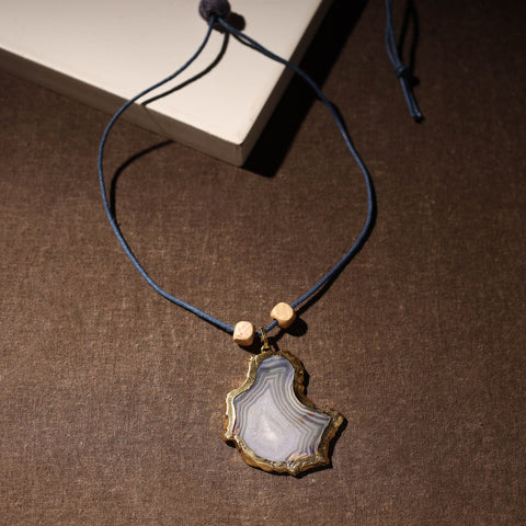  Handmade Natural Gemstone Bezel Pendent