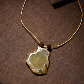  Handmade Natural Gemstone Bezel Pendent