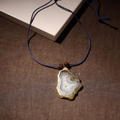  Handmade Natural Gemstone Bezel Pendent