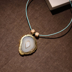  Handmade Natural Gemstone Bezel Pendent