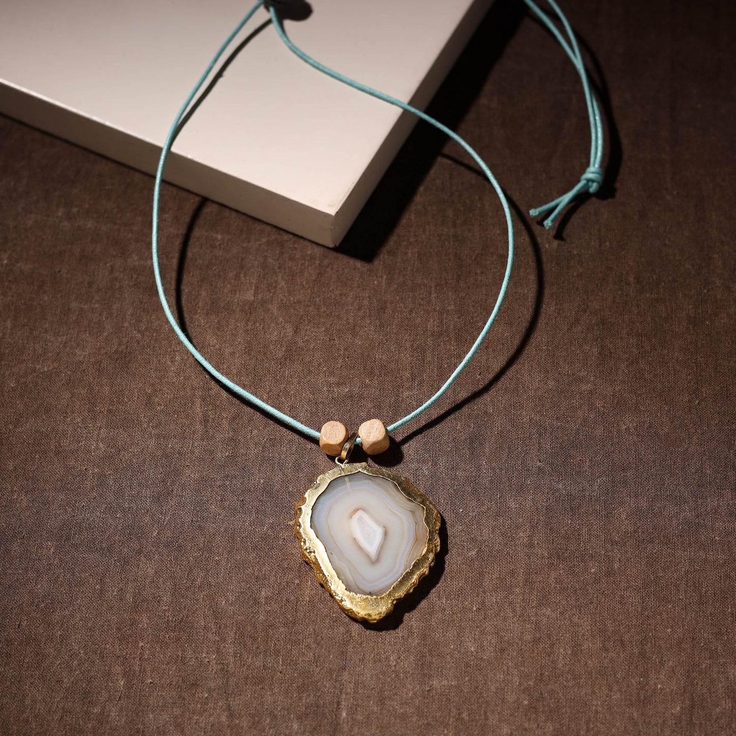  Handmade Natural Gemstone Bezel Pendent