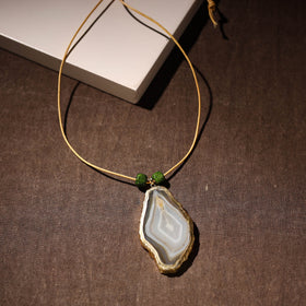  Handmade Natural Gemstone Bezel Pendent