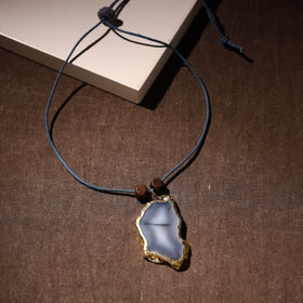  Handmade Natural Gemstone Bezel Pendent