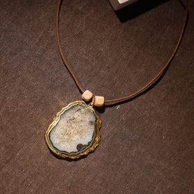  Handmade Natural Gemstone Bezel Pendent