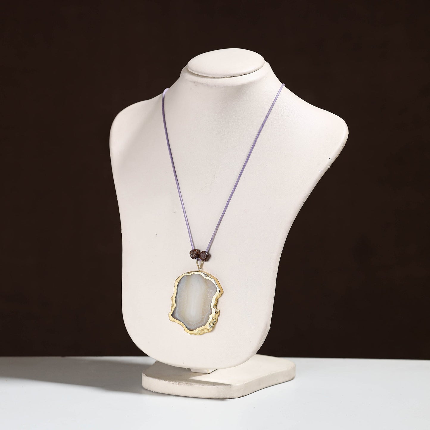  Handmade Natural Gemstone Bezel Pendent