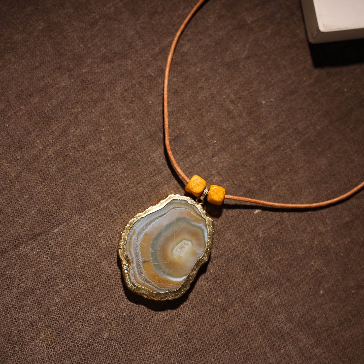  Handmade Natural Gemstone Bezel Pendent