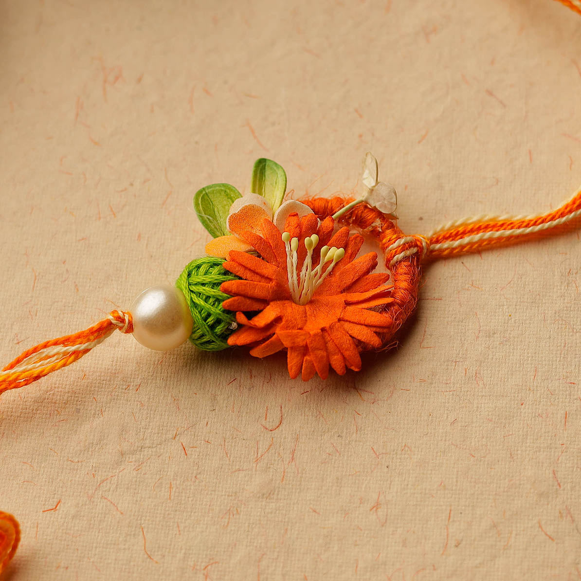  Handmade Paper Flower Rakhi 106 